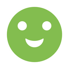 Happy smiley face glyph icon