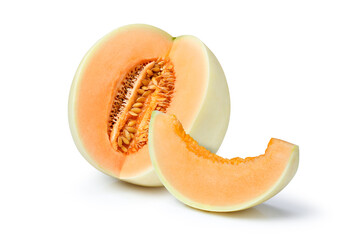 melon on a white