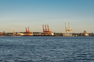 Obraz premium Port cranes
