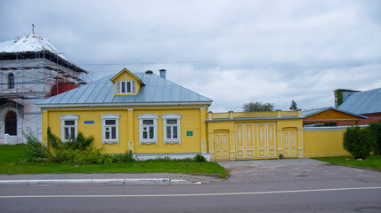 Kolomna, Russia - September 25 2021: The old Russian wooden House