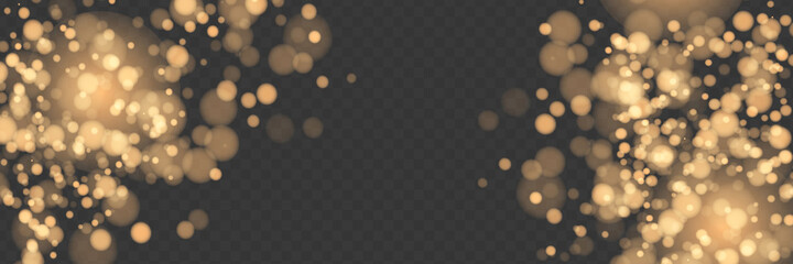 Obraz premium Bokeh background. Snowflakes isolated. Vector illustration.
