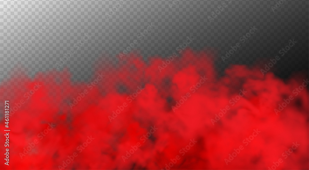 Wall mural vector abstract realistic fog cloud design element