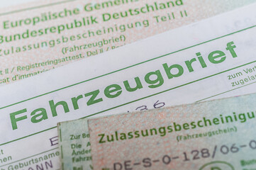 Zulassungsbescheinigung Fahrzeugbrief PKW