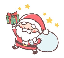 プレゼントを持つサンタクロース