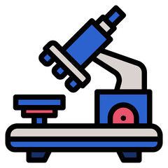 microscope line icon