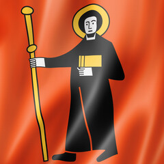 Glarus canton - State - flag, Switzerland