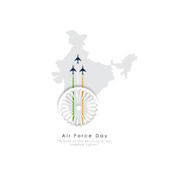 abstract vector illustration of Air Force Day,