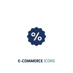 discount sign flat icon