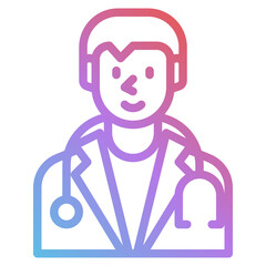doctor gradient icon