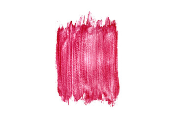 Pink,Red colorwater brush strokes paint on white background,Abstract color	
