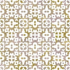 Seamless white on color interior wall tile style surface pattern design for print. High-quality illustration. Ornate overlay contemporary textile graphic design. Floor wall cover in Portuguese style.