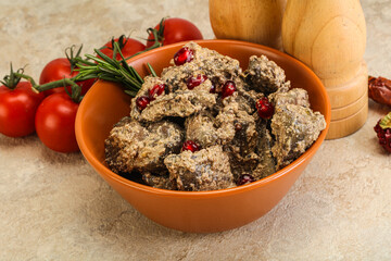 Chicken Liver with cream sauce