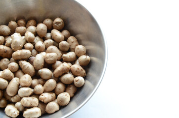 Yam Bulbil as healthy food. The part of the bud that has accumulated nutrients and has become enlarged.