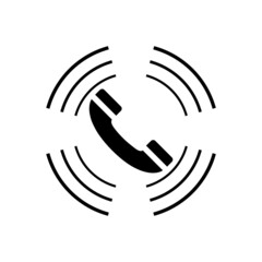 Phone tube icon isolated on white background