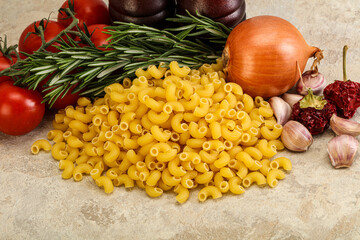 Raw Italian wheat pasta - Chifferi rigati