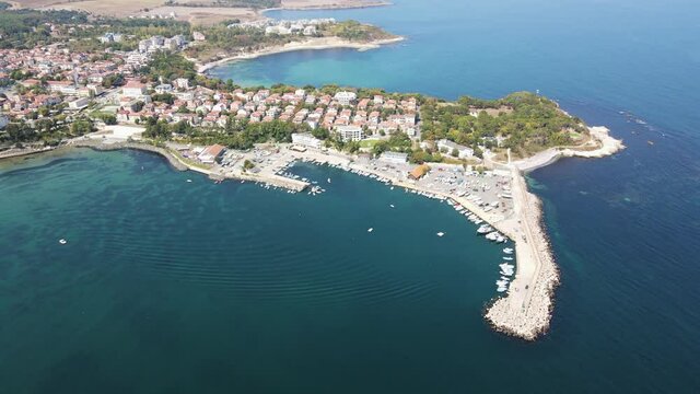 Aerial view of Town of Tsarevo, Burgas Region, Bulgaria 