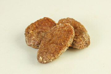 Homemade roasted cutlet minced meat