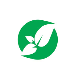 Logos of green Tree leaf ecology