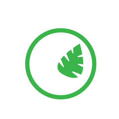 Logos of green Tree leaf ecology