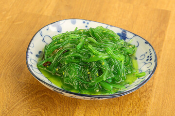 Japanese traditional seaweed salad Chukka
