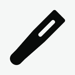 Thermometer icon vector illustration in solid style about medical, use for website mobile app presentation