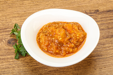 Caucasian cuisine - Mangal salad with vegetables