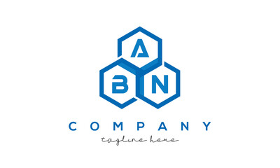 ABN three letters creative polygon hexagon logo