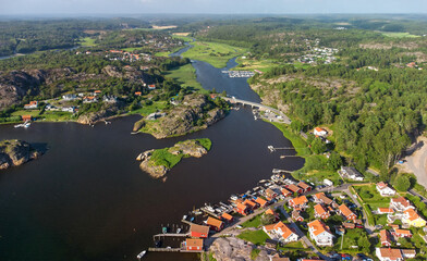The north part of the Fjallbacka - aerial view