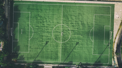 Countryside green landscape from drone © jovannig