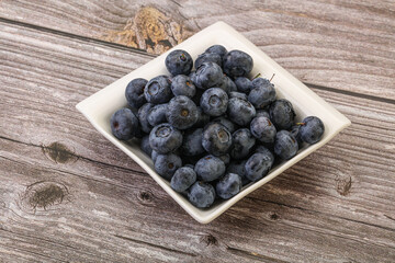 Ripe sweet tasty blueberries heap