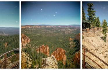 Panoramic view of Bryce Canyon National Park landscape, Utah