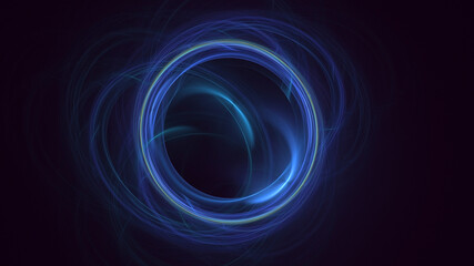 3D rendering abstract circle light background