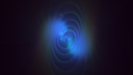 3D rendering abstract multicolor fractal light background