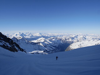 Ski touring Dôme des Glaciers