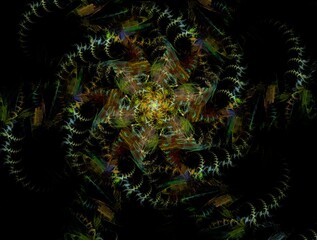 Imaginatory fractal abstract background Image