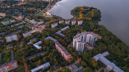 Solnechnogorsk city, Moscow region aerial photography