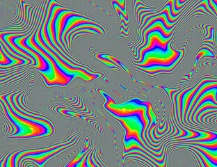 Psychedelic Rainbow Background LSD Colorful Wallpaper. Abstract Hypnotic Illusion. Hippie Retro Texture