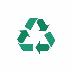 Recycle icon isolated on white background. Vector illustration