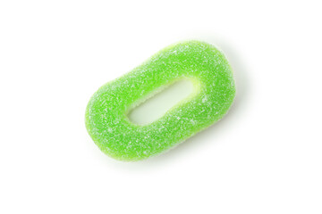 Tasty gummy candy isolated on white background