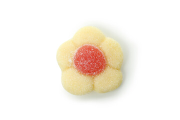 Tasty gummy candy isolated on white background