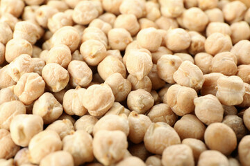 Chickpea dried, all over background, close up
