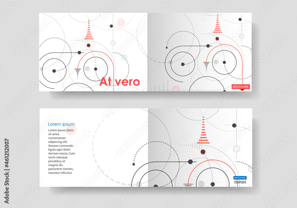 Poster vector graphic circle lines connection. modern dotted design. technological pattern. rounded scheme 