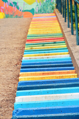 Colorful stairs