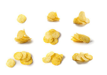 Corrugated Chips, Wavy Potato Chips, Fluted Crisps