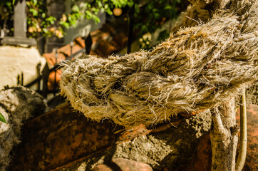 Ropes On A Sail Boat