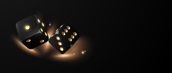 dice casino chips flying realistic tokens for gambling, cash for roulette or poker, - obrazy, fototapety, plakaty