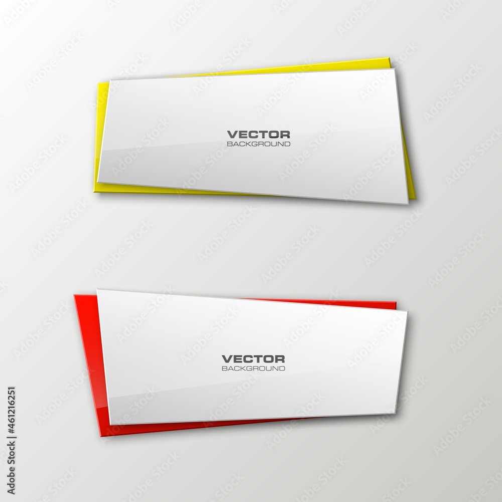 Poster abstract banner set. the rectangle form as two advertising poster. the flat banner image. advertisin
