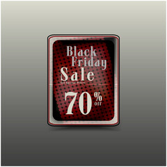 Vector illustration black friday poster and banner design