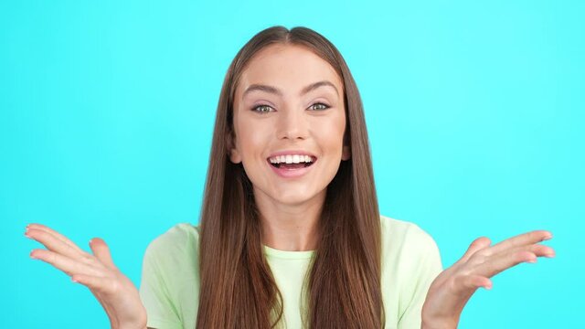Funny crazy charming girl omg wow sale reaction