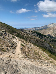 Fototapeta na wymiar Paysage montagneux GR20 Corse